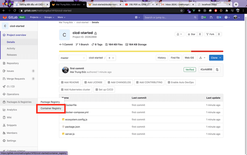 Nhập môn CICD với Gitlab 7