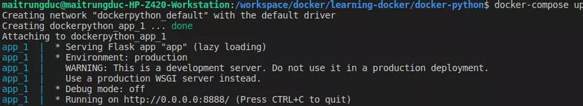 Dockerize ứng dụng Python, Flask 7