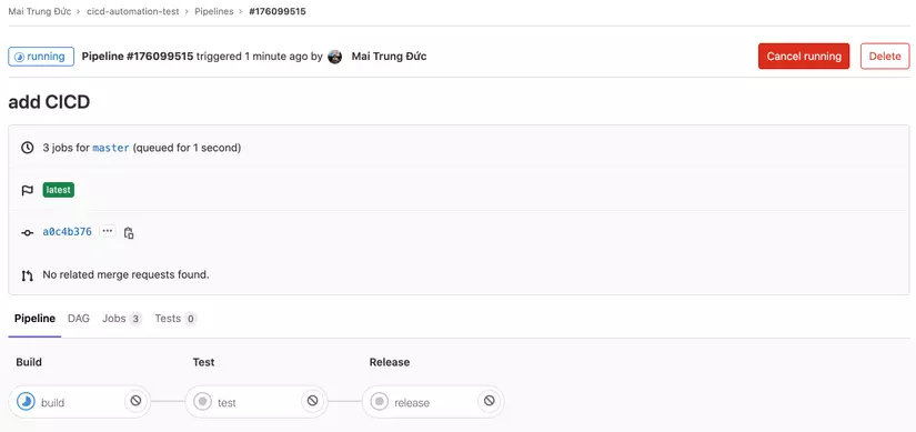 Automation Test với Docker và Gitlab CI 6