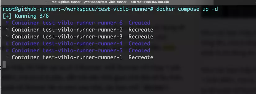 Deploy Github Self Host Runner với Docker Compose dùng Replicated Mode 21