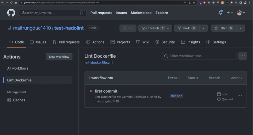 Lint Dockerfile với Hadolint 2