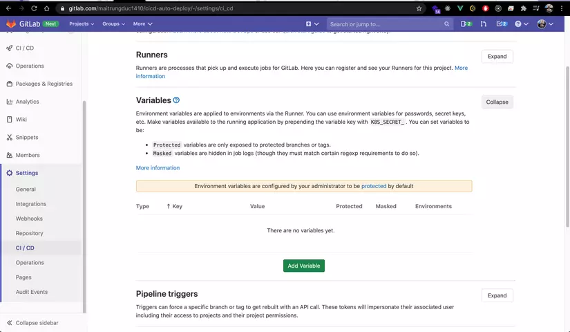 Auto deploy với Docker và Gitlab CI 14