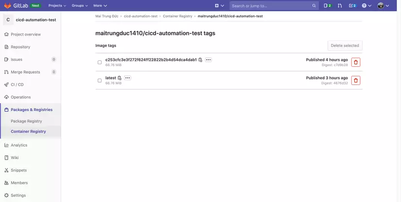 Automation Test với Docker và Gitlab CI 8