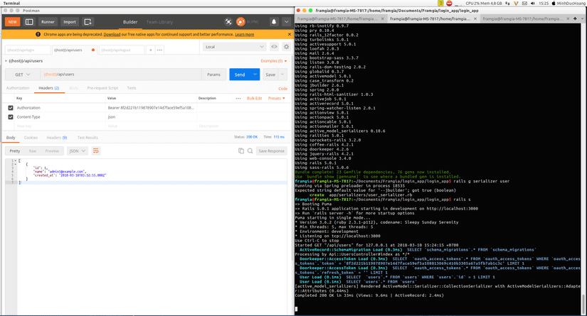 Series Hướng Dẫn Lập Trình Ruby on Rails (Phần 9) Hướng dẫn xây dựng ứng dụng API đơn giản với gem doorkeeper 5