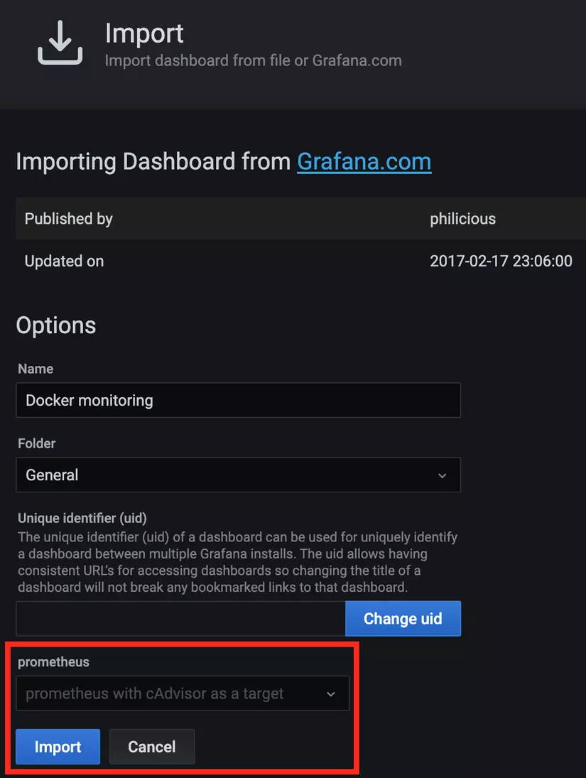 Giám sát ứng dụng Docker với cAdvisor, Prometheus và Grafana 18