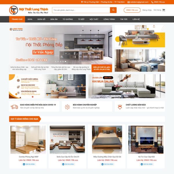Theme WordPress nội thất
