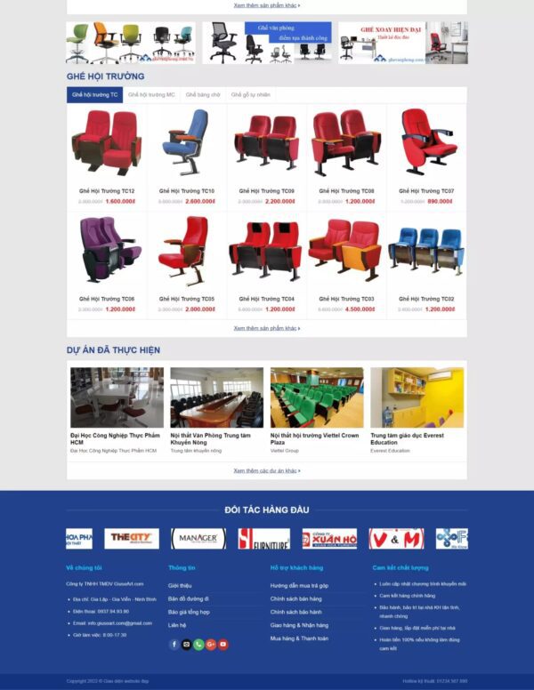 Alternative view of Thiết kế website bán ghế văn phòng (HIBU17747)