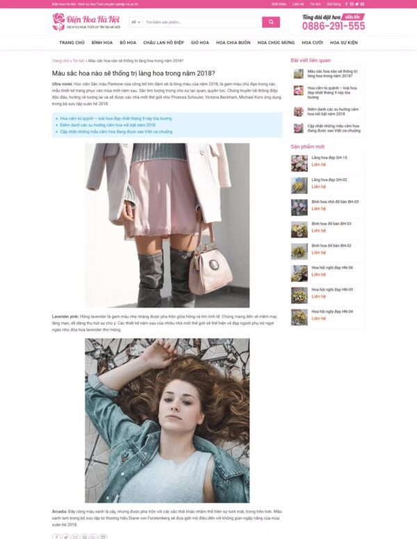 Thiết kế website bán hoa tươi (HIBU17728) 9