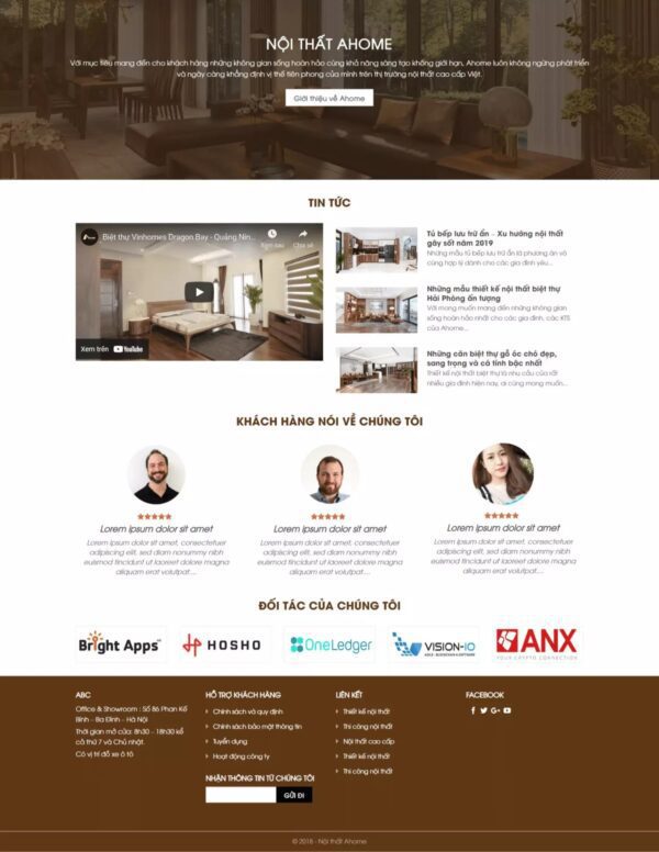 Alternative view of Thiết kế website nội thất (HIBU17800)