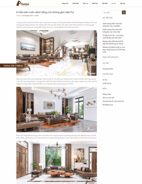 Thiết kế website nội thất (HIBU17800) 6