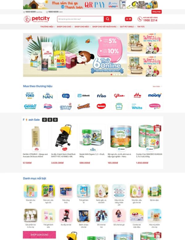 Thiết kế website bán tạp hoá online