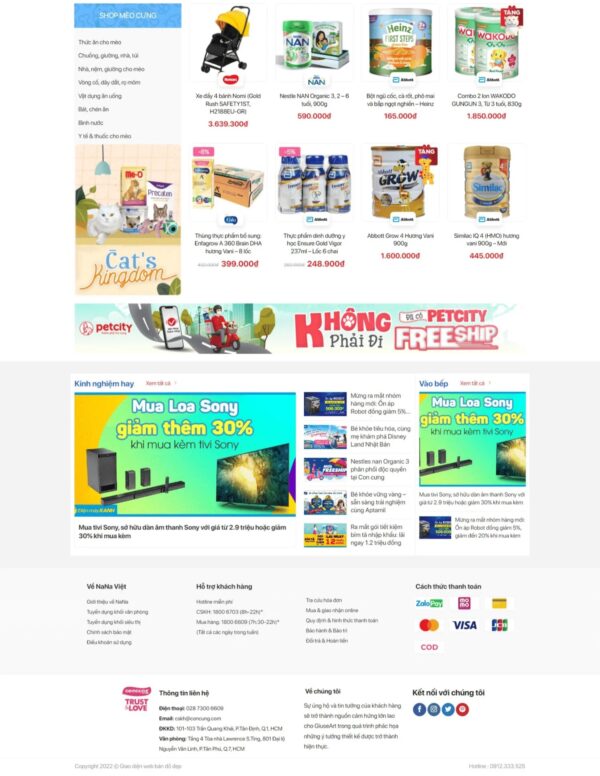 Alternative view of Thiết kế website bán tạp hoá online (HIBU17685)
