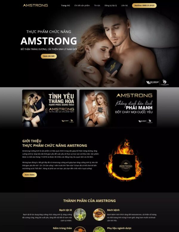 Thiết kế website bán thực phẩm chức năng