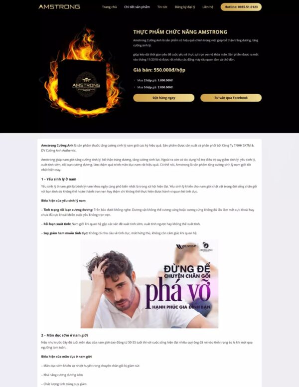 Thiết kế website bán thực phẩm chức năng (HIBU17831) 9