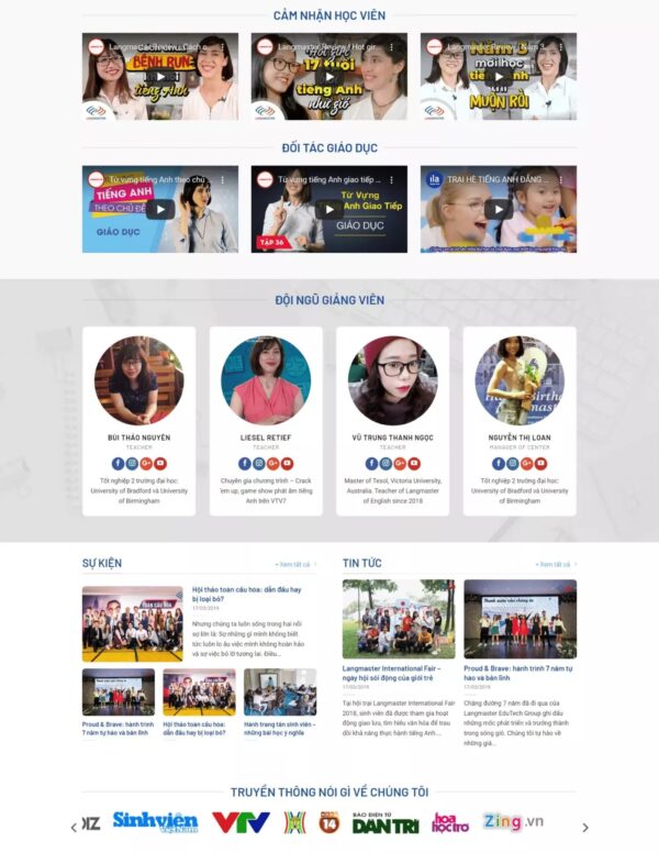 Thiết kế website trung tâm tiếng anh (HIBU17822) 9