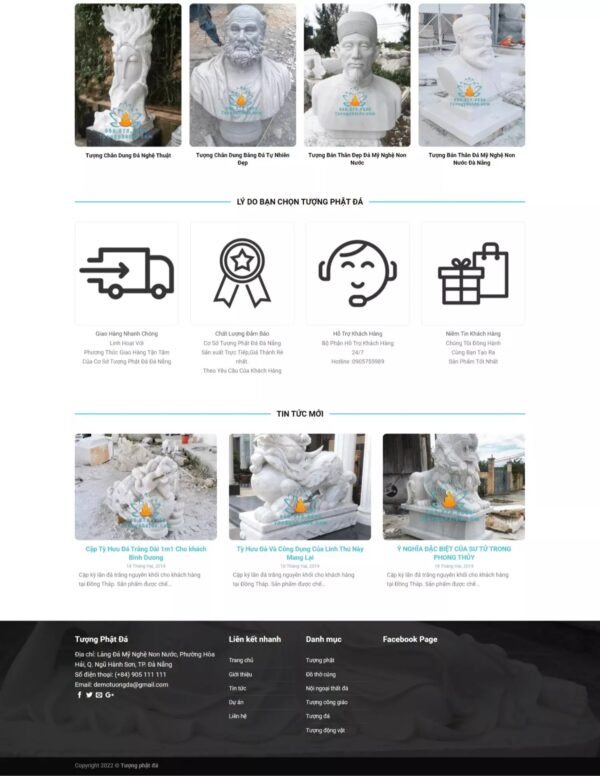 Alternative view of Thiết kế website bán tượng phật (HIBU17877)