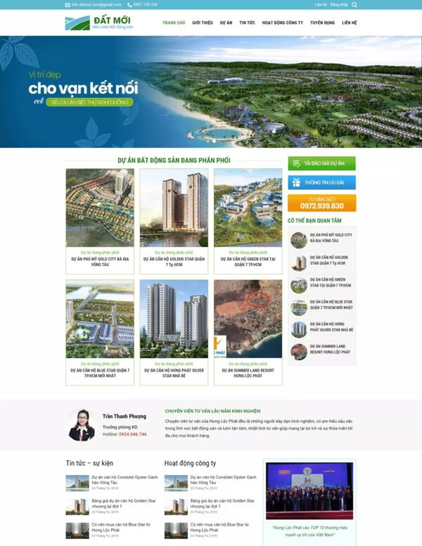 Thiết kế website bất động sản (KISO17786)