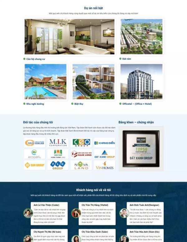 Thiết kế website bất động sản (HIBU17780) 7