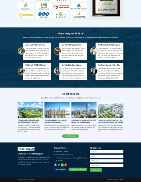 Alternative view of Thiết kế website bất động sản (HIBU17780)