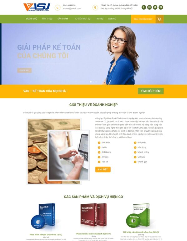 Thiết kế website công ty kế toán