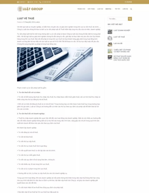 Thiết kế website công ty luật (HIBU17883) 6