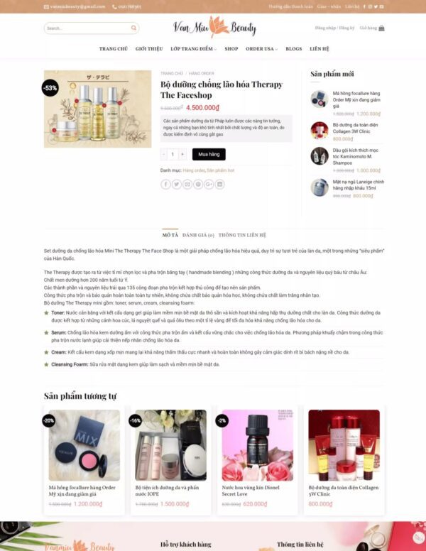 Thiết kế website dạy trang điểm (HIBU17695) 9