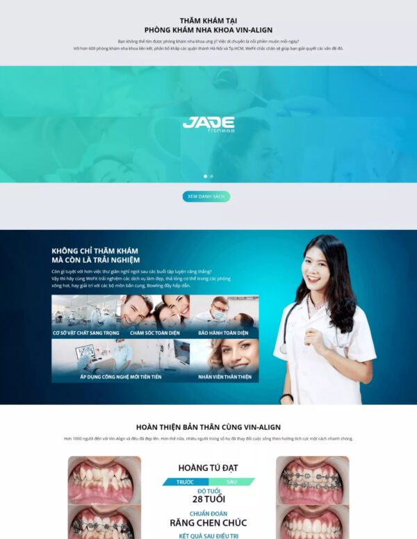 Thiết kế website dịch vụ nha khoa (HIBU17861) 6