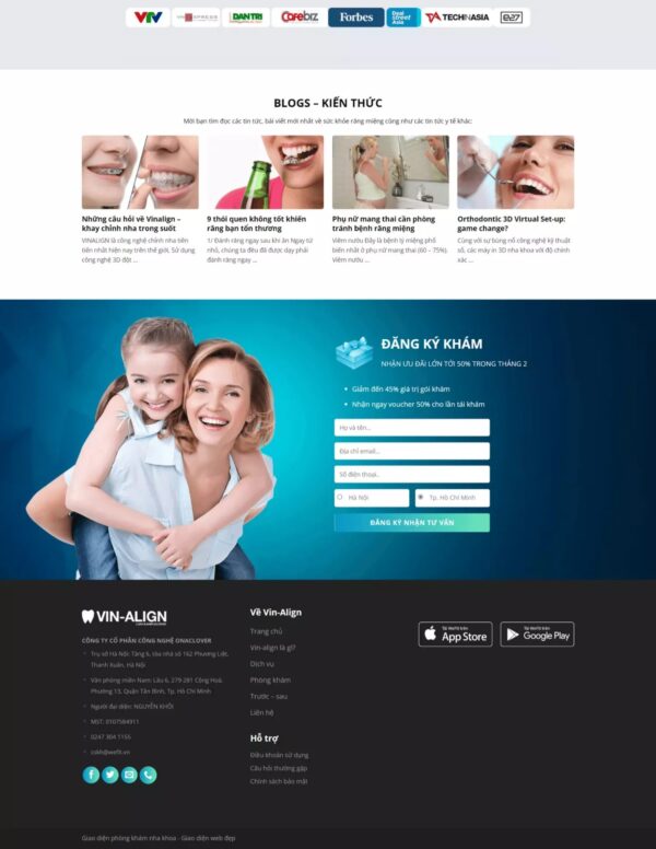 Alternative view of Thiết kế website dịch vụ nha khoa (HIBU17861)