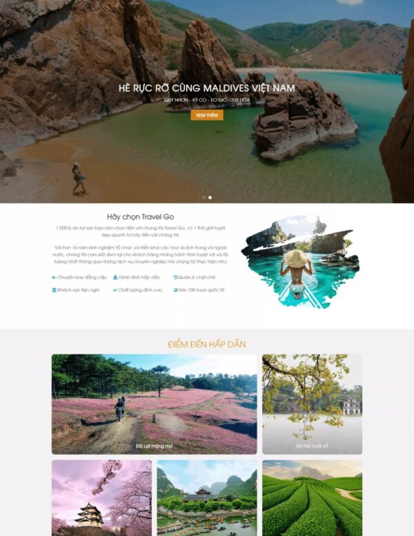 Thiết kế website du lịch Go Travel
