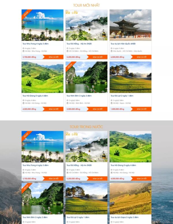 Alternative view of Thiết kế website du lịch Go Travel (HIBU17910)