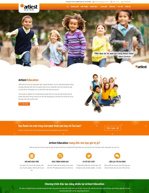 Thiết kế website gia sư