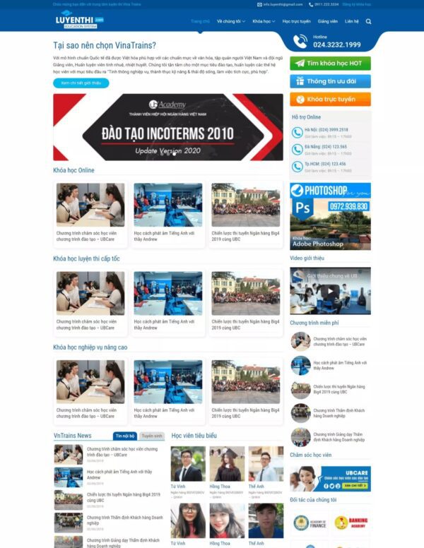 Thiết kế website giáo dục