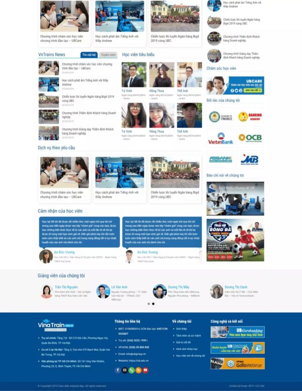 Alternative view of Thiết kế website giáo dục (HIBU17764)