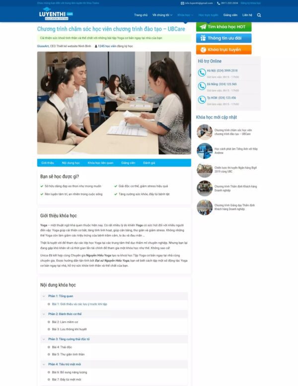 Thiết kế website giáo dục (HIBU17764) 6