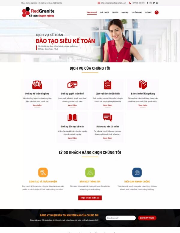 Thiết kế website kế toán
