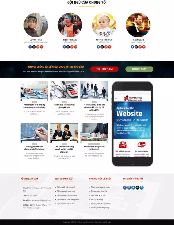 Alternative view of Thiết kế website kế toán (HIBU17929)