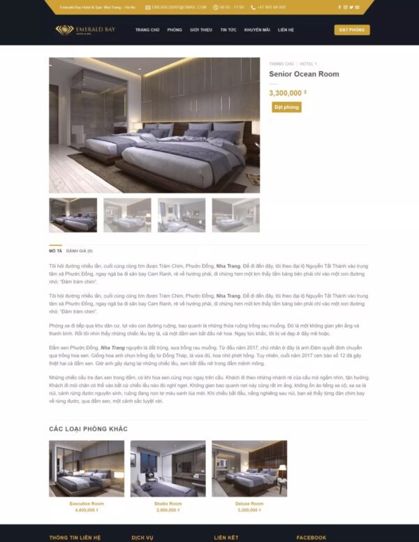 Thiết kế website khách sạn (HIBU17899) 7