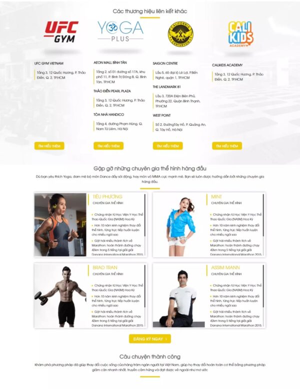 Thiết kế website phòng tập Gym (HIBU17795) 6