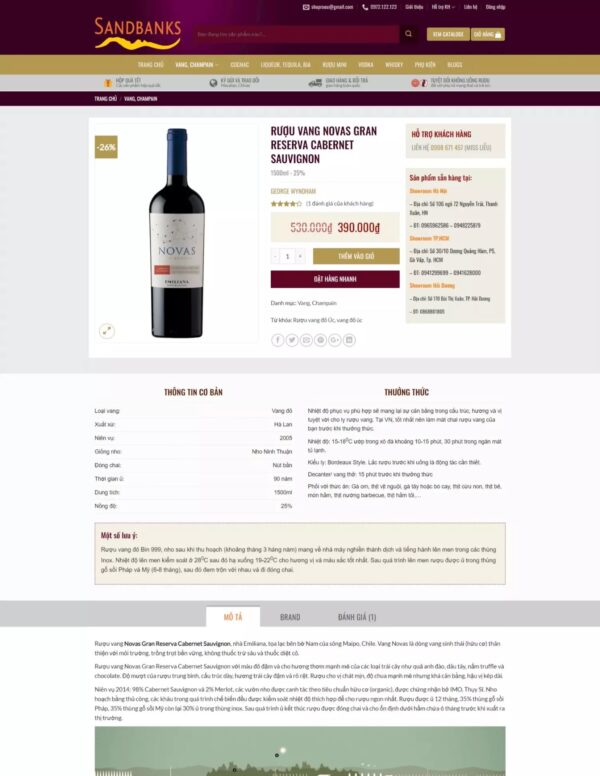 Thiết kế website shop rượu (HIBU17821) 6