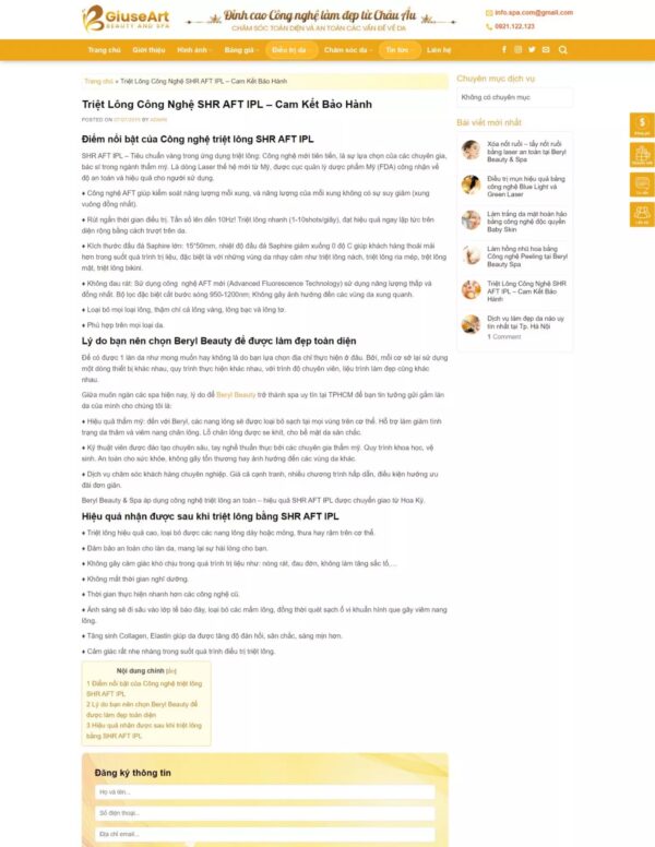 Thiết kế website SPA (HIBU17711) 6