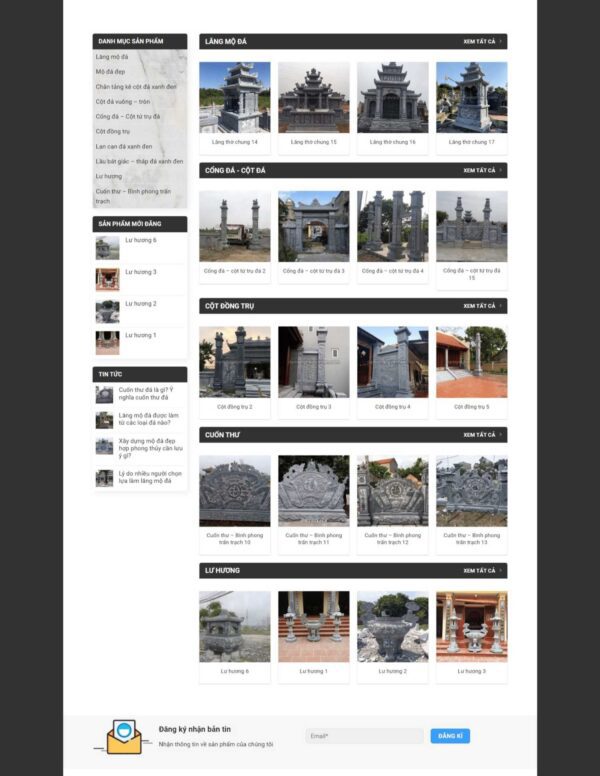 Alternative view of Thiết kế website bán bia đá (HIBU17983)