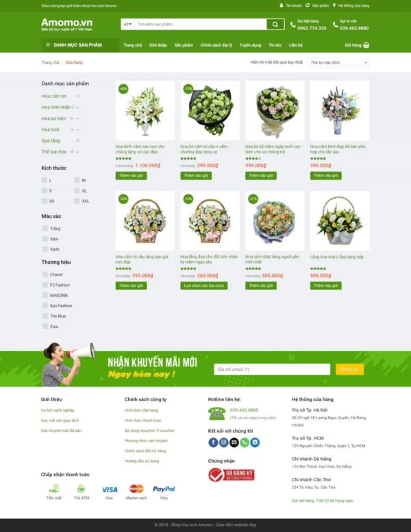 Thiết kế website bán hoa tươi cực đẹp (HIBU18095) 7