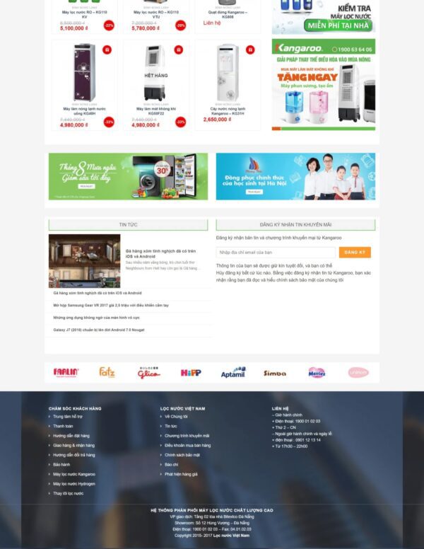 Alternative view of Thiết kế website bán máy lọc nước Việt Nam (HIBU18124)