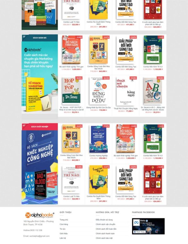Alternative view of Thiết kế website bán sách (HIBU17973)