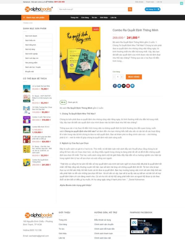 Thiết kế website bán sách (HIBU17973) 6