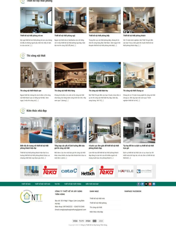 Alternative view of Thiết kế website công ty kiến trúc – xây dựng (HIBU18139)