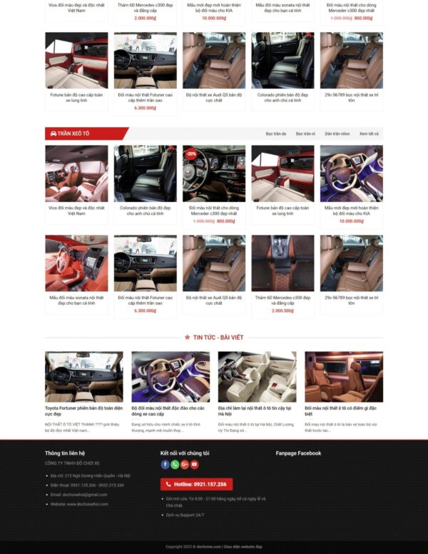 Alternative view of Thiết kế website bán phụ tùng ô tô (HIBU18181)