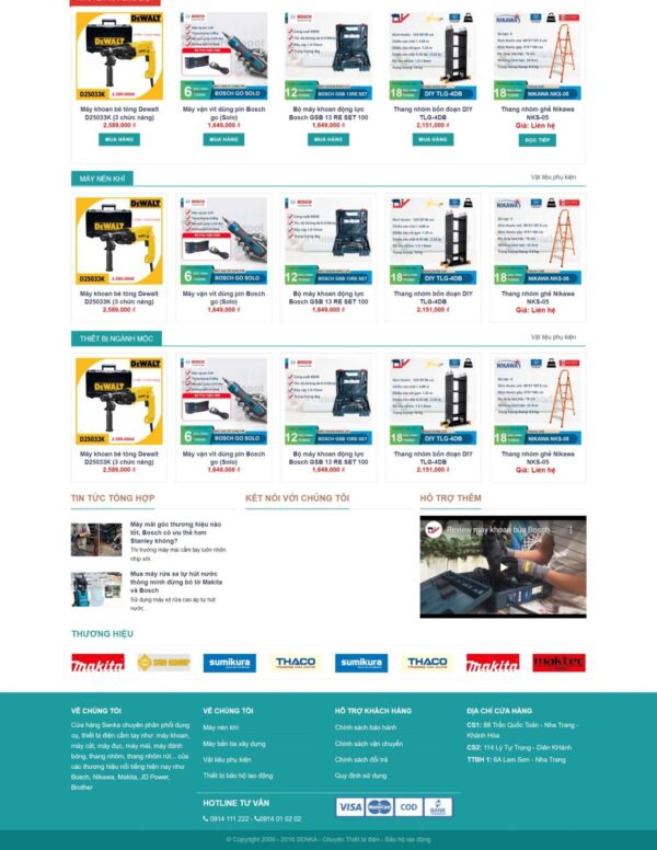 Alternative view of Thiết kế website bán dụng cụ xây dựng (HIBU18003)