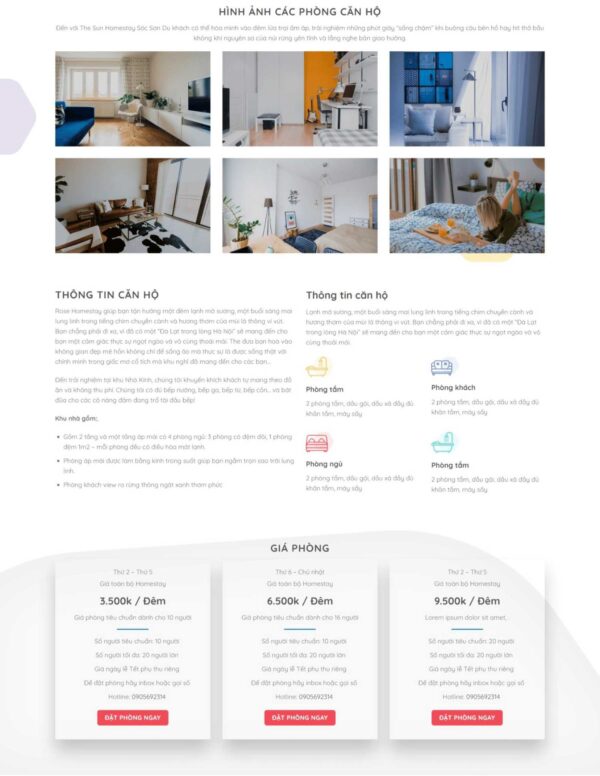 Alternative view of Thiết kế website giới thiệu khách sạn (HIBU18082)