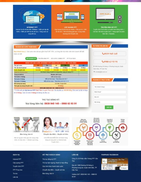 Alternative view of Thiết kế website lắp đặt mạng Internet (HIBU17987)